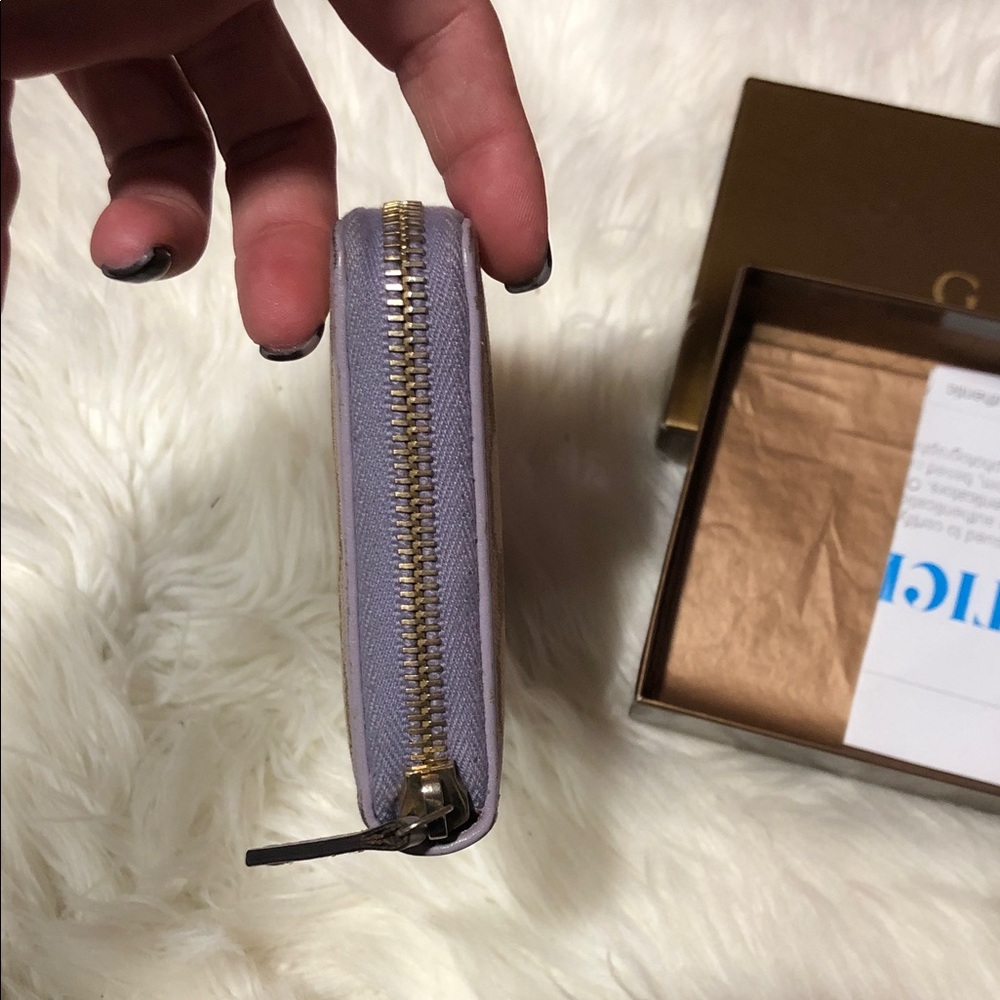 Gucci Beige and purple Signature Wallet - Picture 5 of 9